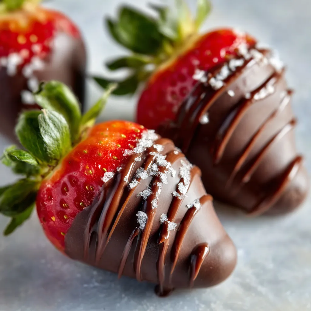 Close-up of delicious Chocolate Covered Strawberries, a perfect treat for any occasion.