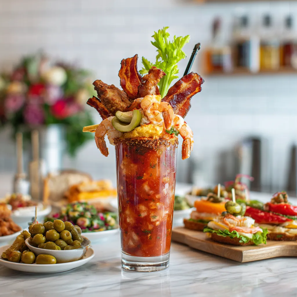 A vibrant Bloody Mary cocktail is pictured as a supplementary image within an article about this classic drink.