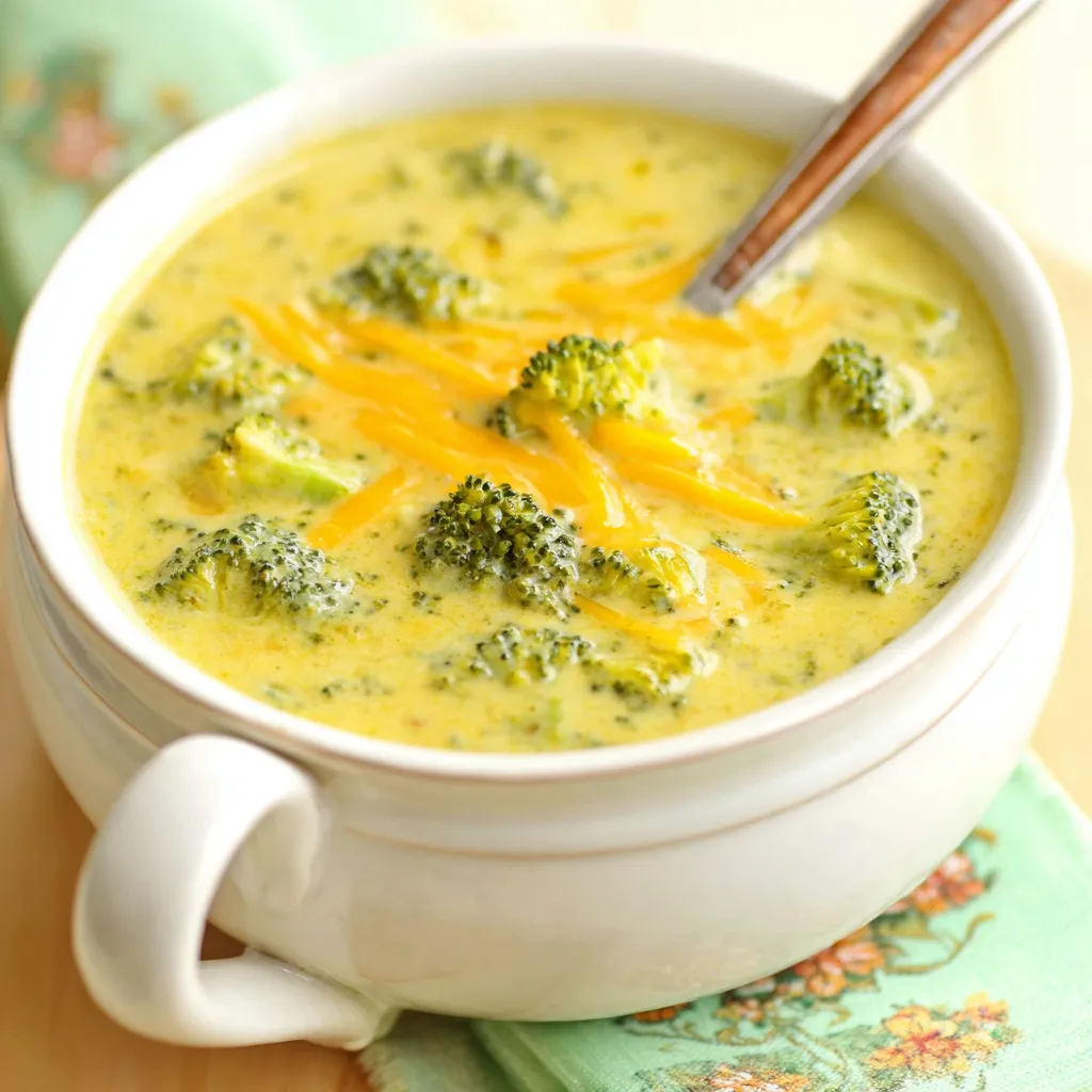 BEST BROCCOLI CHEDDAR SOUP