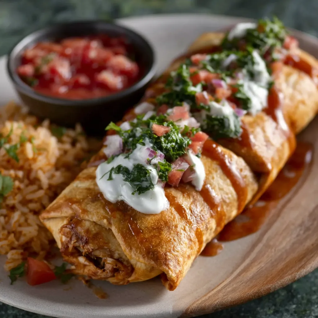 BEST CHICKEN CHIMICHANGAS EVER