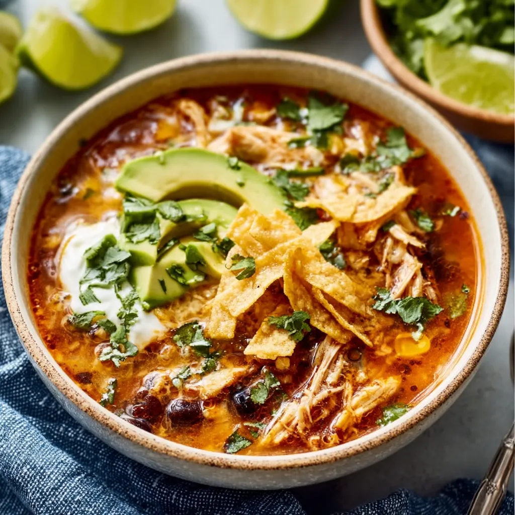 BEST CHICKEN TORTILLA SOUP