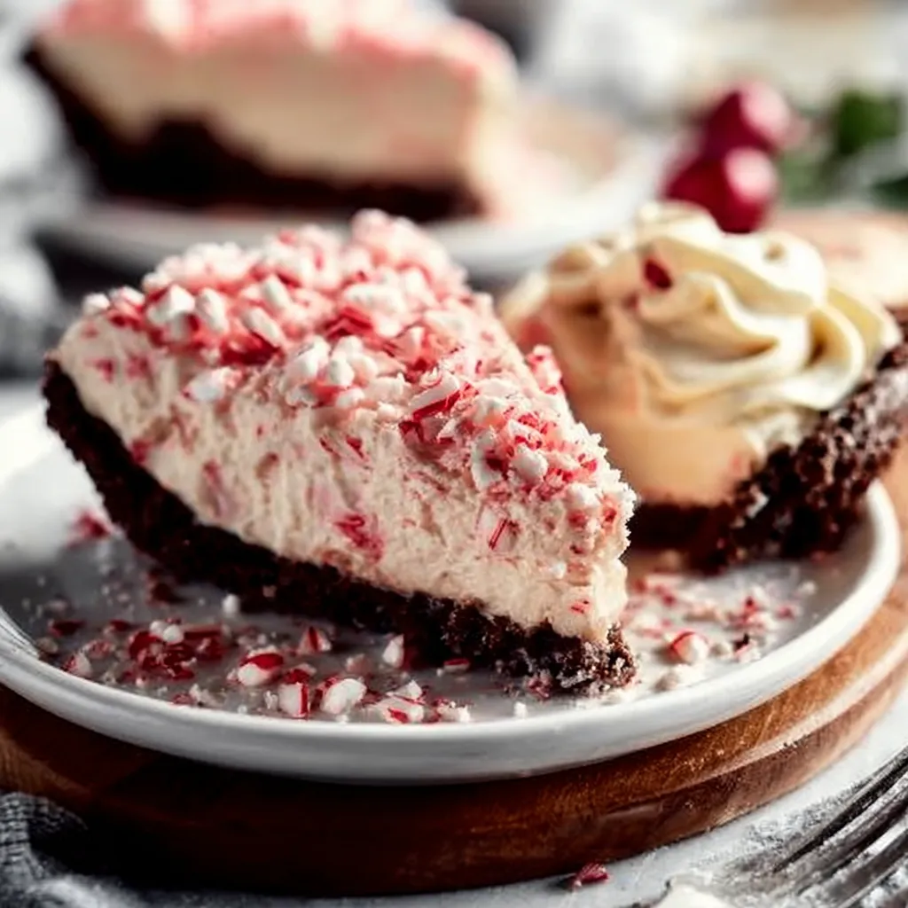 BEST CHRISTMAS PEPPERMINT PIE