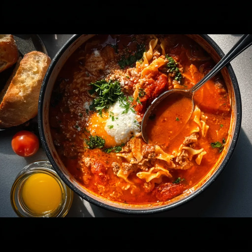 BEST HIGH PROTEIN LASAGNA SOUP