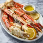 Delicious King Crab Legs are displayed as a featured image for an article about this popular seafood dish.