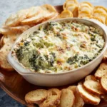 A creamy and delicious Spinach And Artichoke Dip is presented as the featured image, ready to be enjoyed.