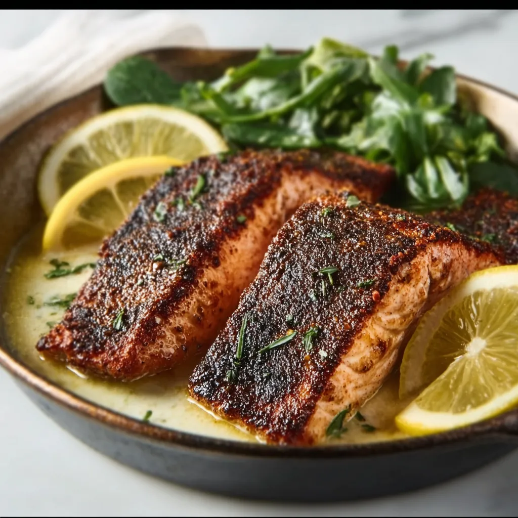 BLACKENED SALMON EASY QUICK DINNER
