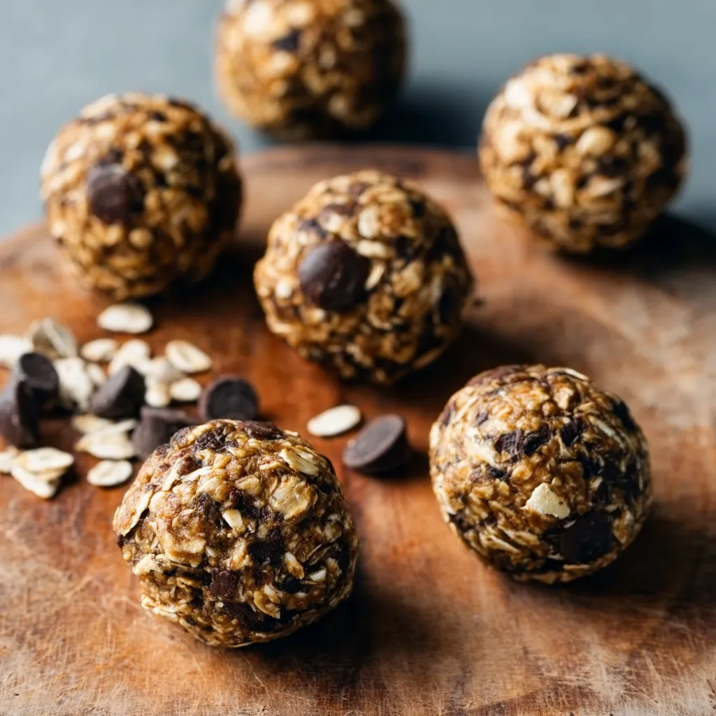 CHOCOLATE CHIP OATMEAL PROTEIN BALLS AMAZING