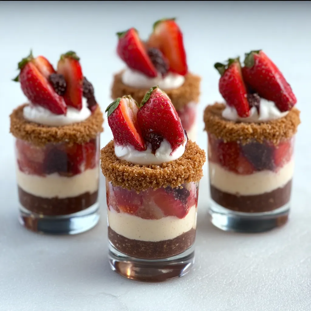 CHOCOLATE STRAWBERRY CAKE SHOOTERS IRRESISTIBLE