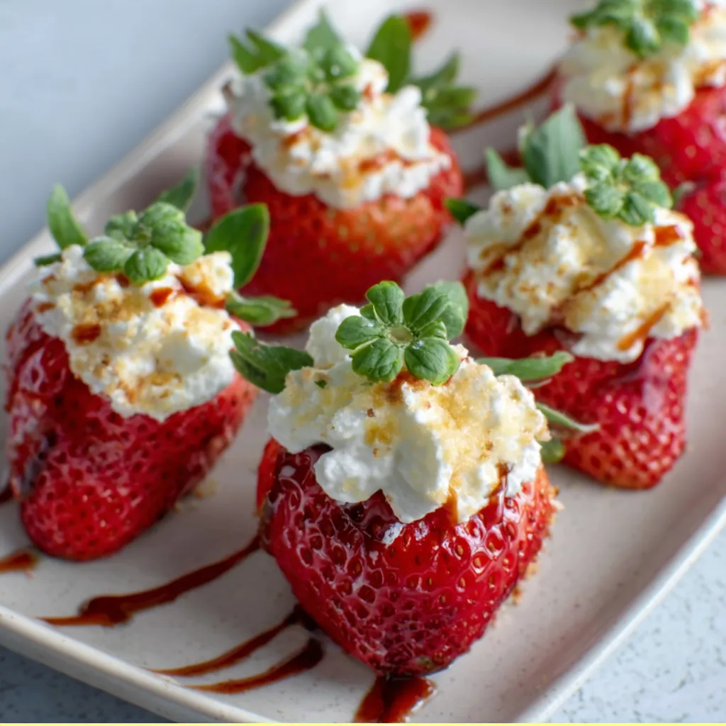 Deviled Strawberries, a spicy and sweet twist on a classic dessert, are the star of this featured image.