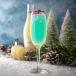 Jack Frost Mimosa cocktail featured as the main image for a festive drink recipe.
