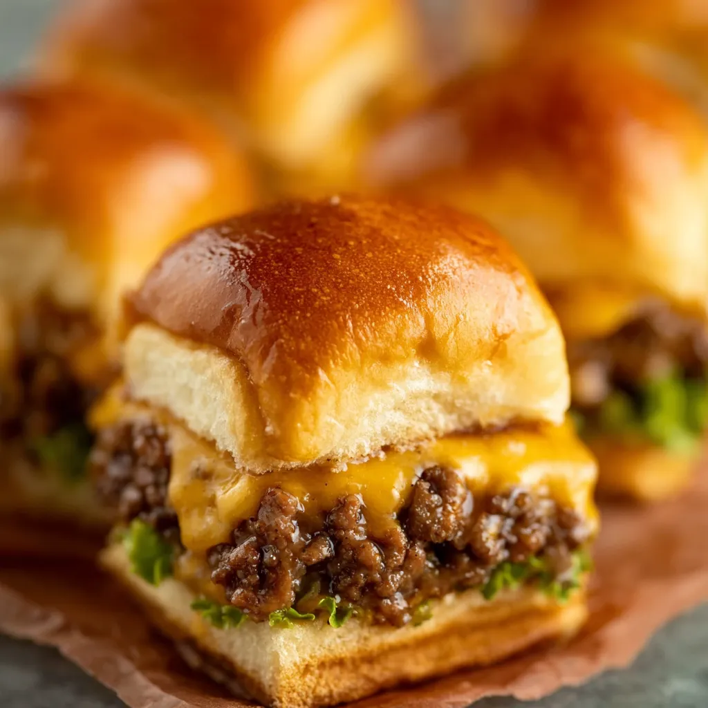 PERFECT MINI CHEESEBURGER SLIDERS