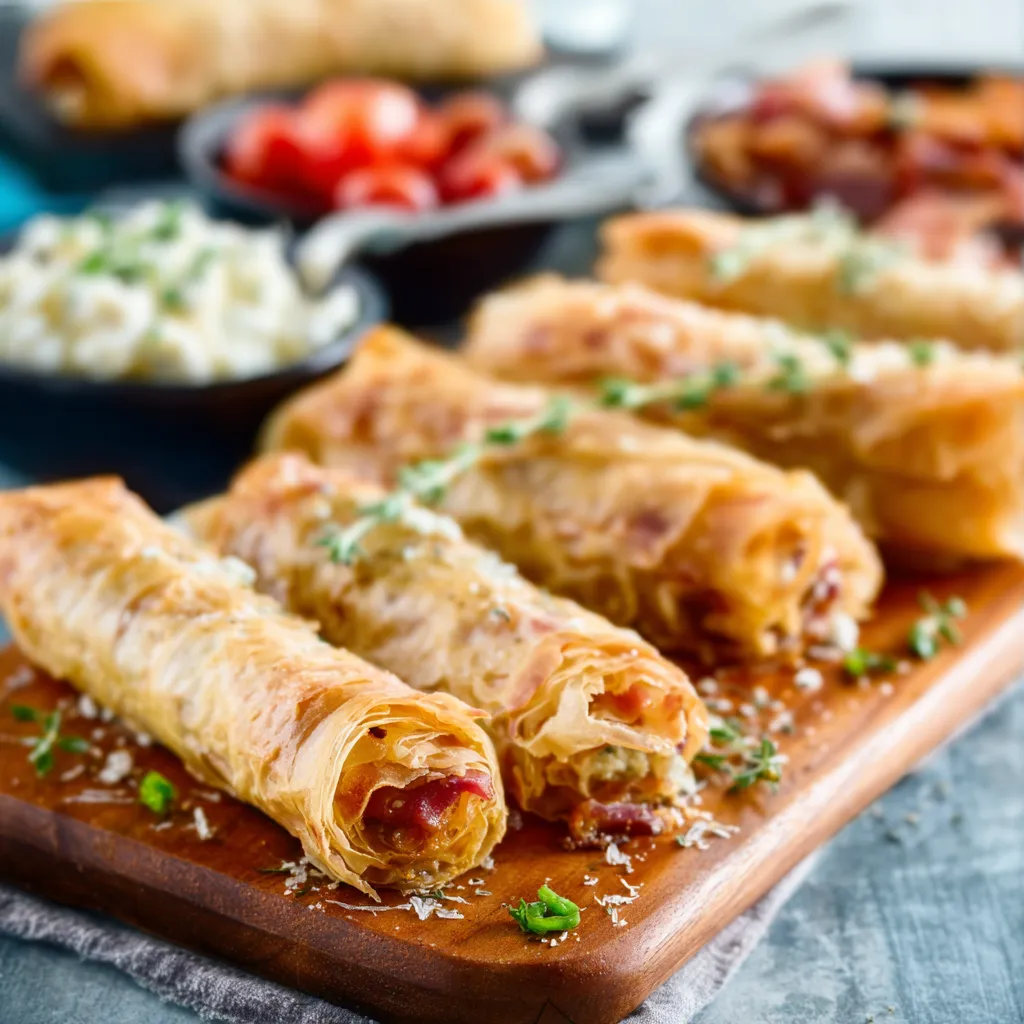 PROSCIUTTO & GOAT CHEESE PHYLLO ROLLS ULTIMATE