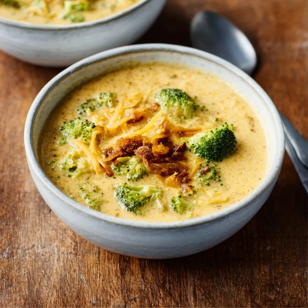 ULTIMATE BROCCOLI CHEDDAR SOUP