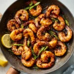 Honey Garlic Shrimp glistens, featuring a delicious and easy-to-make recipe.