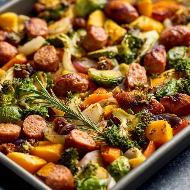 Sheet Pan Sausage and Veggies Recipe