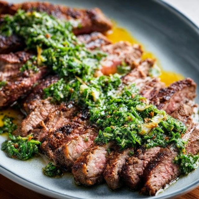 Grilled Flank Steak with Chimichurri Recipe