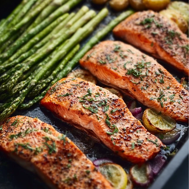 Sheet Pan Salmon and Asparagus Recipe
