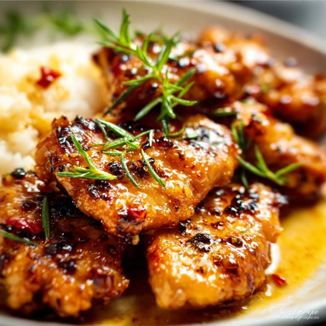 Sticky Honey Garlic Chicken Recipe