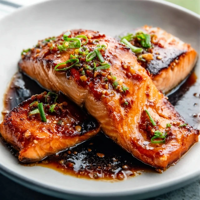Sticky Honey Garlic Salmon Recipe