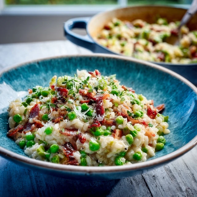 Pea and Bacon Risotto Recipe