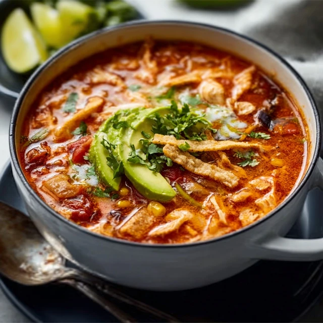 30 MINUTE CHICKEN TORTILLA SOUP PERFECTION
