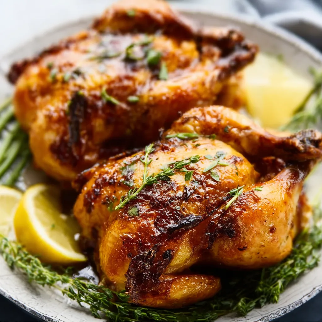 AIR FRYER CORNISH GAME HENS ELEGANT DINNER