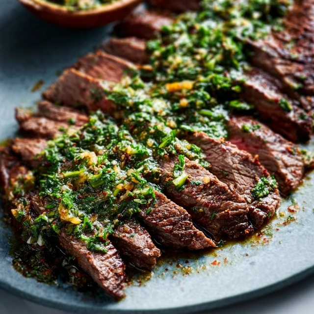 FLAWLESS GRILLED FLANK STEAK WITH CHIMICHURRI