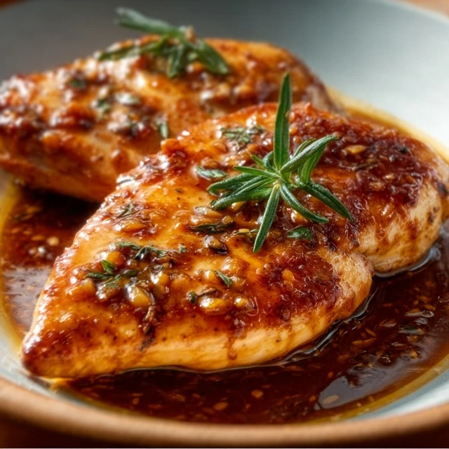 STICKY SWEET HONEY GARLIC CHICKEN BREAST