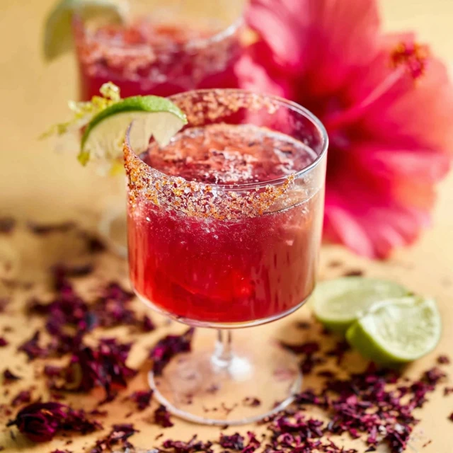 THE VIBRANT HIBISCUS MARGARITA FOR CINCO DE MAYO