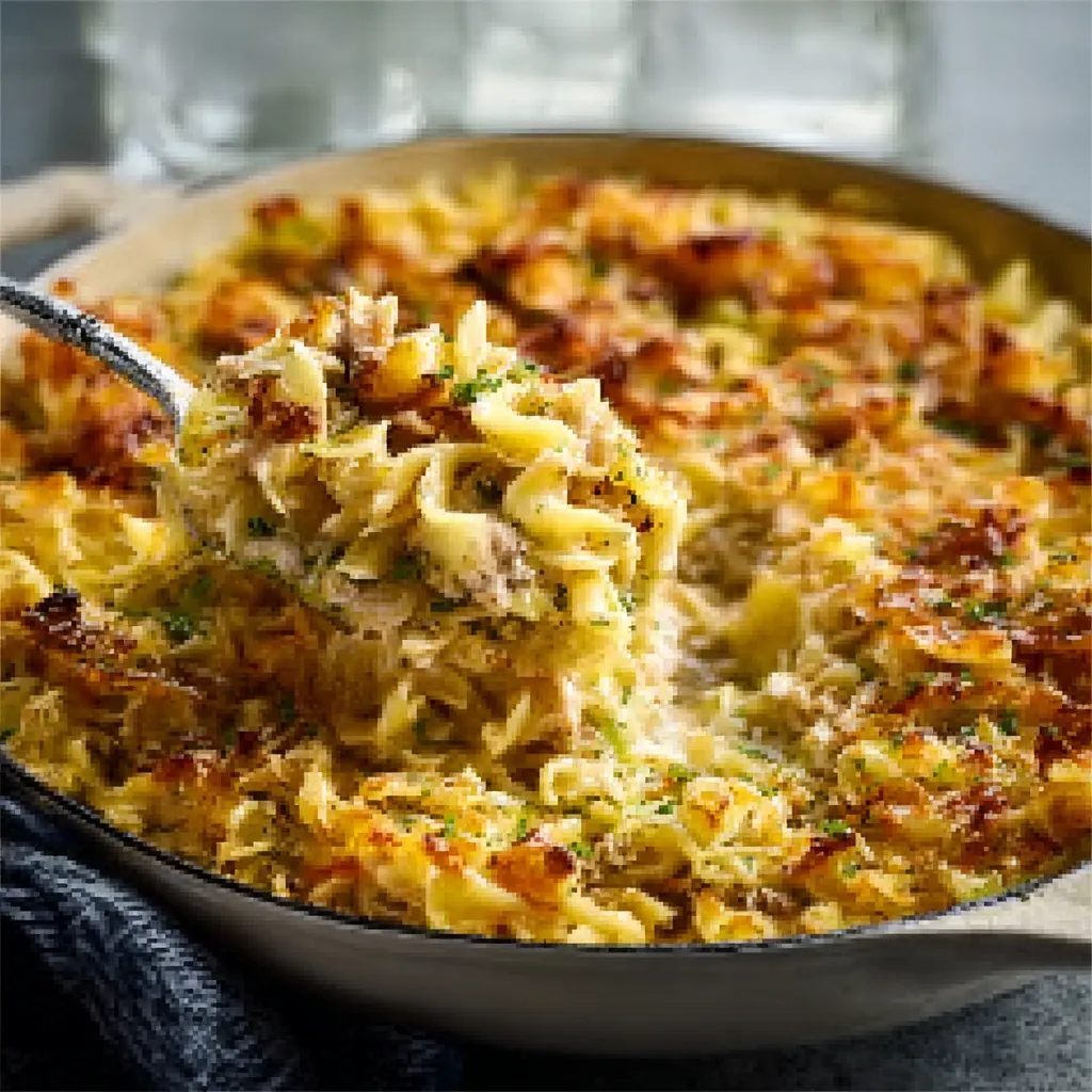 ULTIMATE CREAMY TUNA NOODLE CASSEROLE