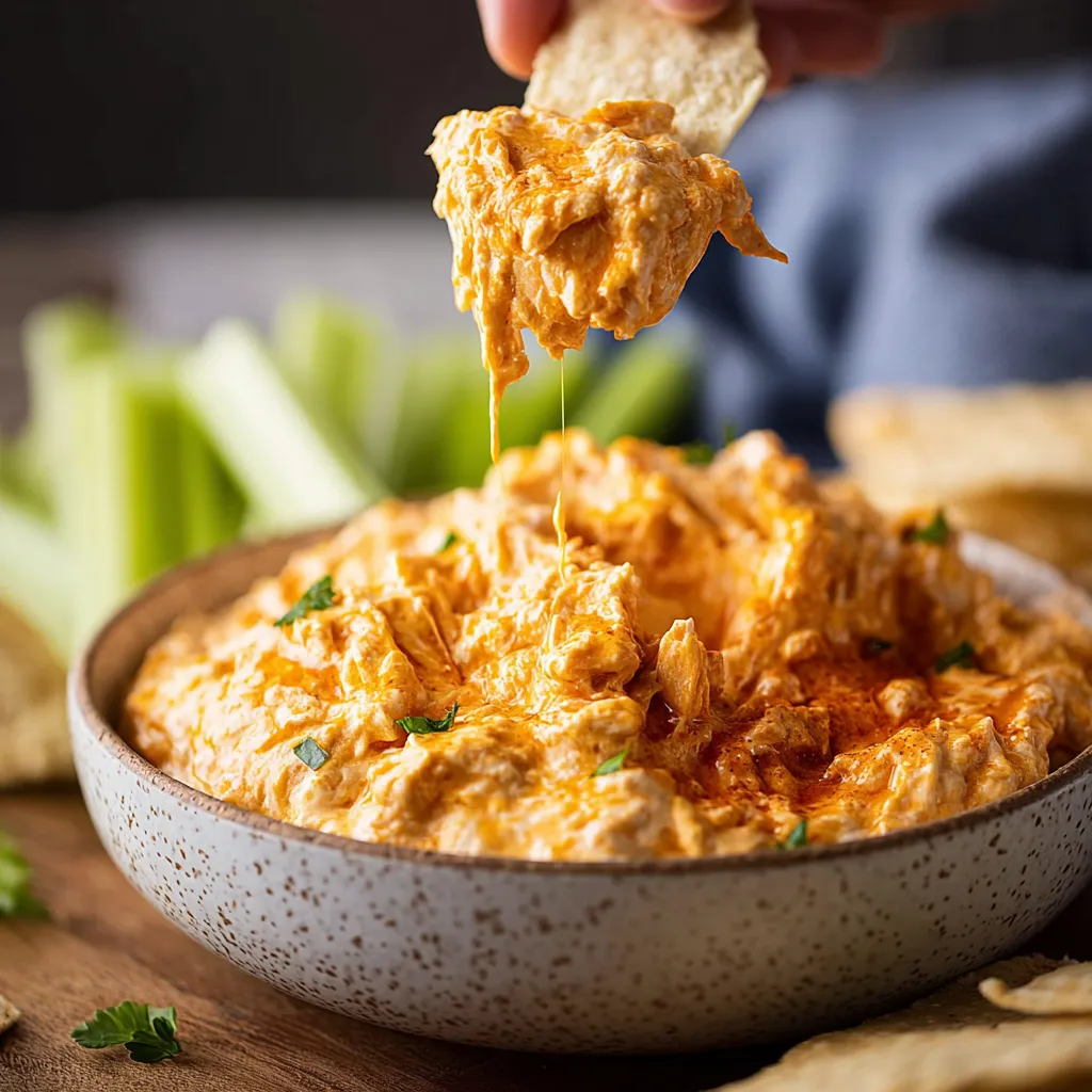 ULTIMATE CROCKPOT BUFFALO CHICKEN DIP