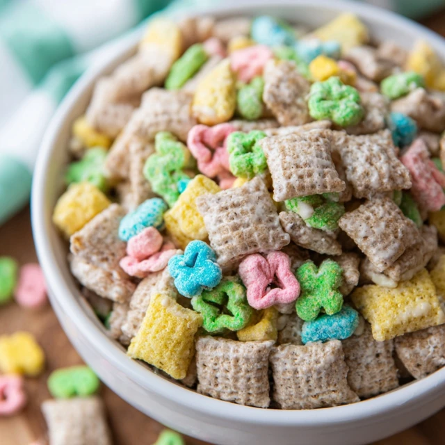 Addictive Lucky Charms Muddy Buddies - Snack Mix Recipe