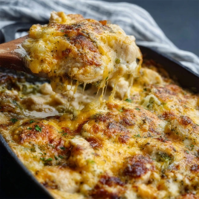 Cheesy Low Carb Chicken Casserole Recipe
