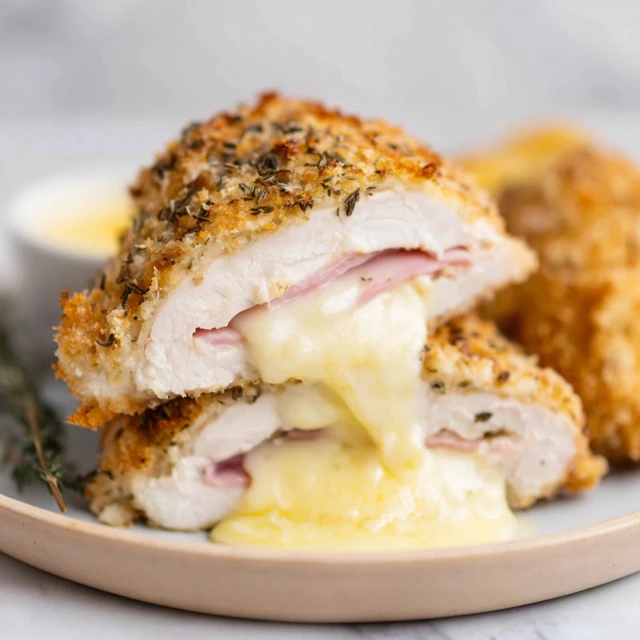Crispy Baked Chicken Cordon Bleu Recipe