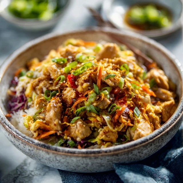 Chicken Egg Roll Bowls Recipe