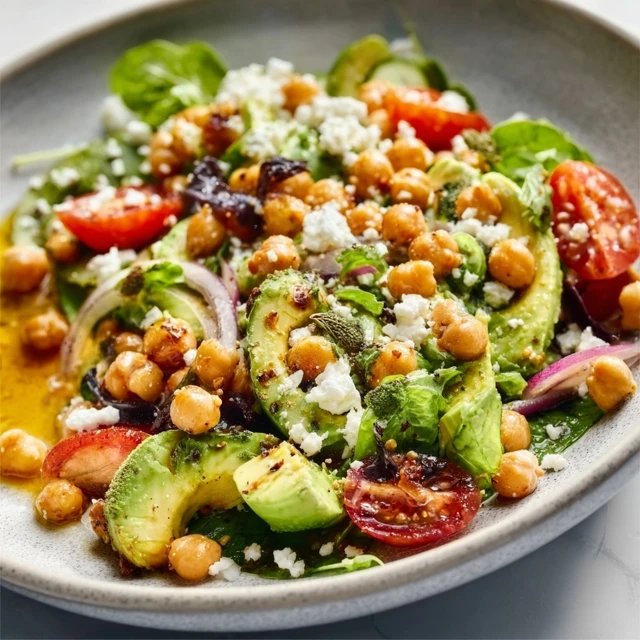 Chickpea Feta Avocado Salad Recipe