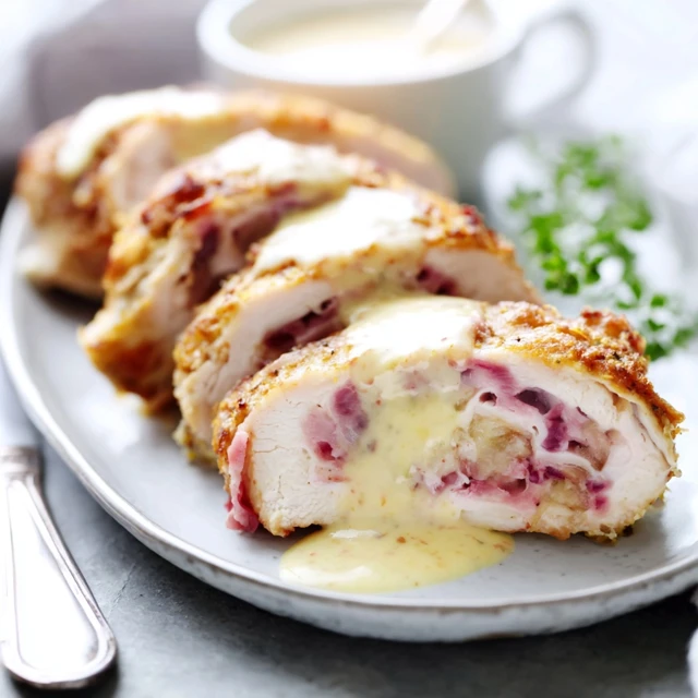 Chicken Cordon Bleu Dijon Sauce Recipe