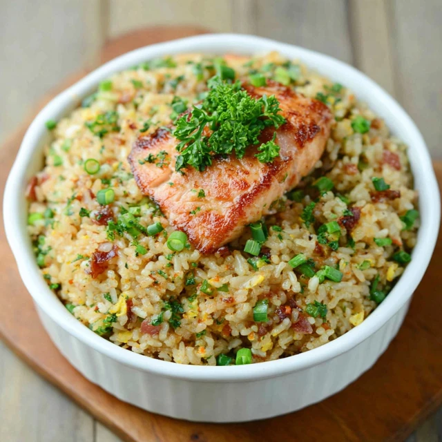 Crispy Salmon Rice Bowl Recipe