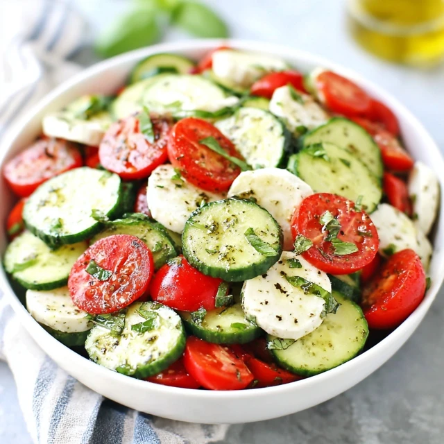 Cucumber Caprese Salad Recipe