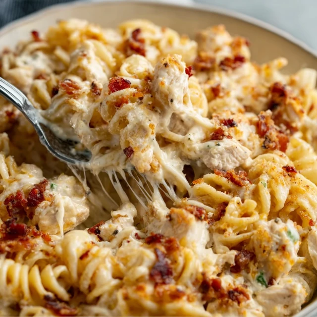 Cheesy Chicken Bacon Ranch Casserole Recipe