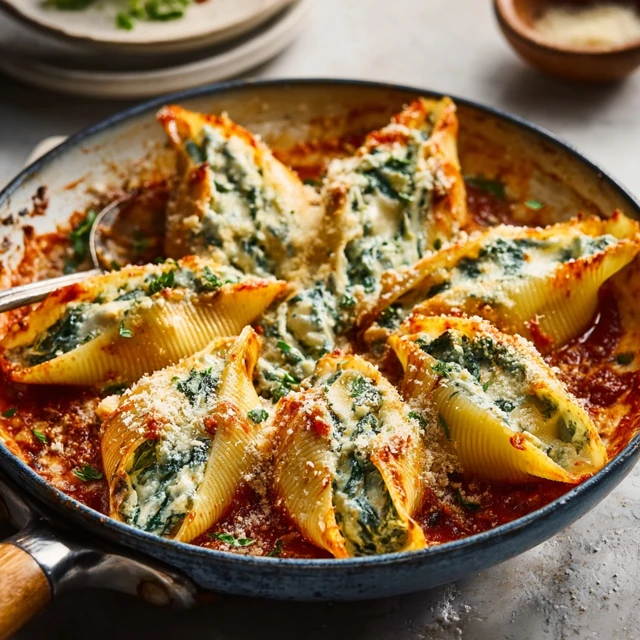 Creamy Meatless Stuffed Shells Recipe