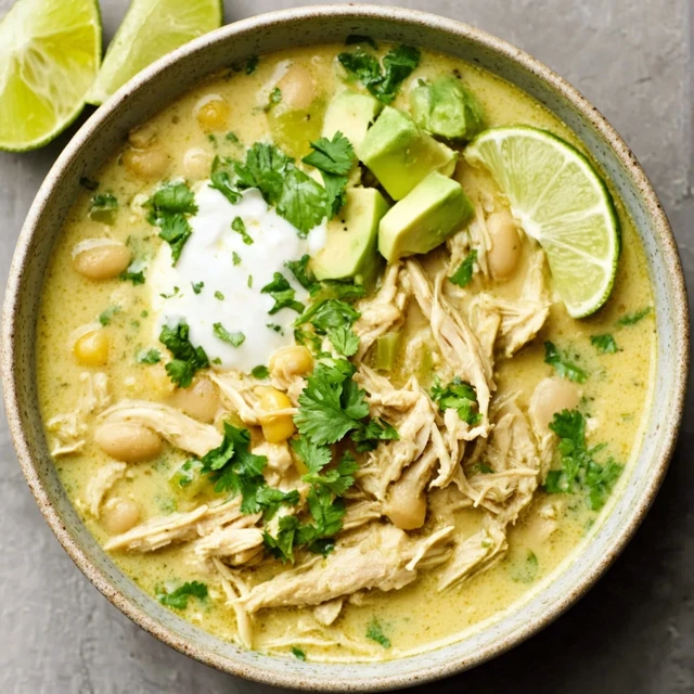 Creamy Slow Cooker White Chicken Chili - Winter Warmer Recipe