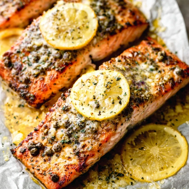 Baked Lemon Garlic Butter Salmon Recipe