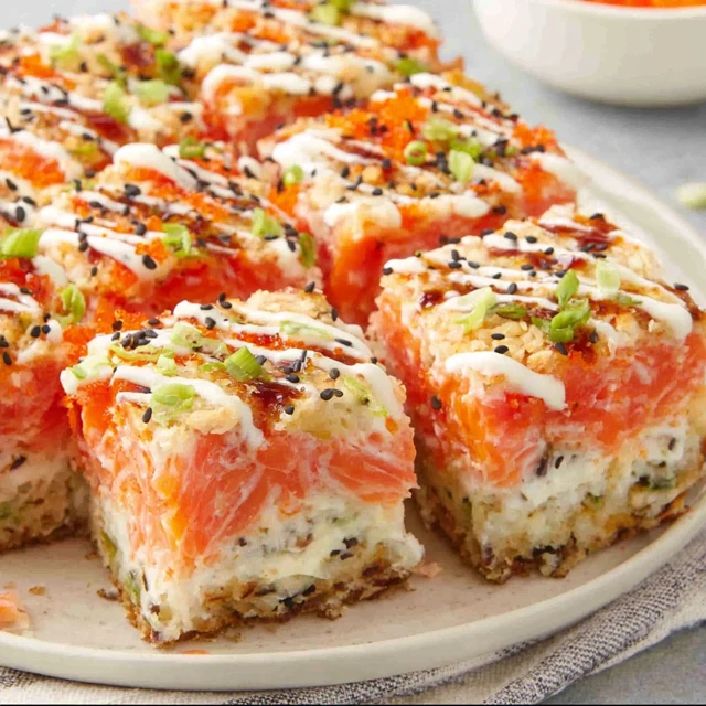 Deconstructed Salmon Sushi Bake Recipe