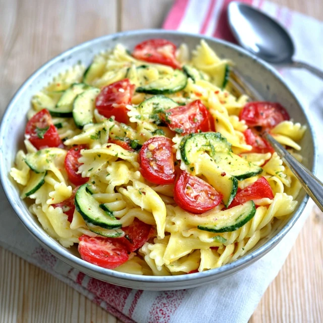 Cucumber Tomato Pasta Salad Recipe