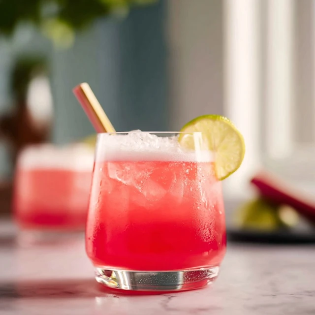 Sparkling Rhubarb Gin Fizz Recipe