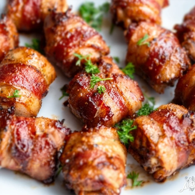 Bacon Wrapped Chicken Bites Recipe