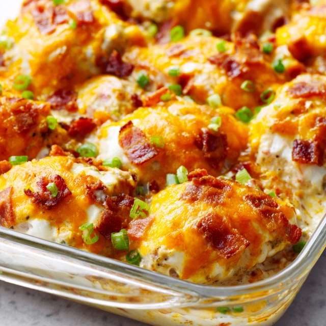 Keto Chicken Bacon Ranch Casserole Recipe
