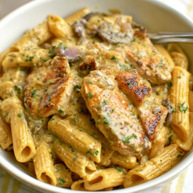 Creamy Garlic Parmesan Chicken Pasta Recipe