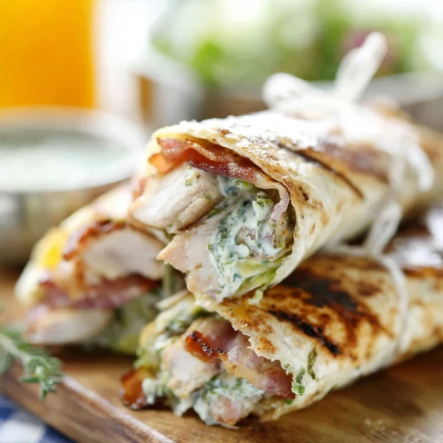 Chicken Bacon Ranch Wraps Recipe